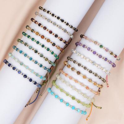 China Go2boho BOHEMIA natural stone beaded color adjustable simple handmade string string latest fashion jewelry woman accessory bracelet for sale