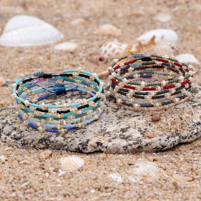 China Go2boho Fashion Summer Jewelry Colorful Beaded Bracelet Mini Freshwater Pearl Bracelets Adjustable For Women for sale