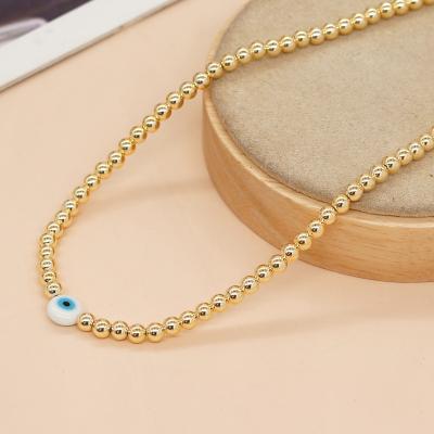 China BOHEMIA Go2boho Japan Miyuki Bead Lapis Lazuli Evil Eye Gold Choker Chain Necklaces for Women Jewelry for sale