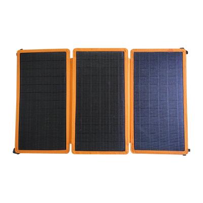 China 30W Sunpower Mono Folding Foldable Solar Panels Solar Charger For Mobile Phone Battery Power Bank 195*298mm for sale