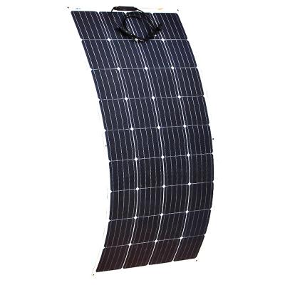 China All Weather Flexible Solar Panel System Kits Solar Panels 100w Solar Power Panel Kits For Roof 158.75mmx158.75mm for sale