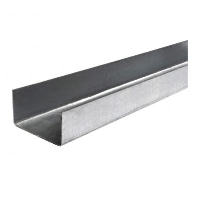 China 1" Wide And Deep Aluminum U Channel Steel Structure Building Galvanized Cold Formed Structure Steel C Channel for sale