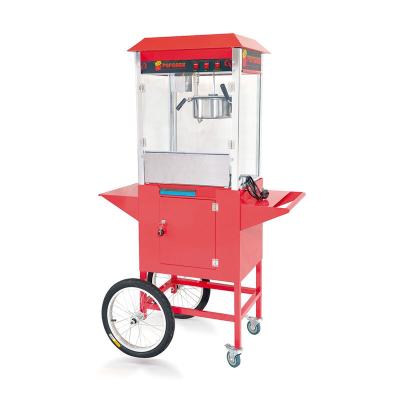 China High efficiency Guangzhou popcorn maker machine factory price commercial popcorn machine with cart for sale