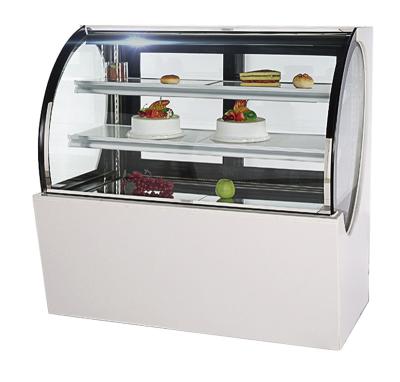 China Dessert Store 2 Tray Painted Dish Commercial Freezer Display for sale