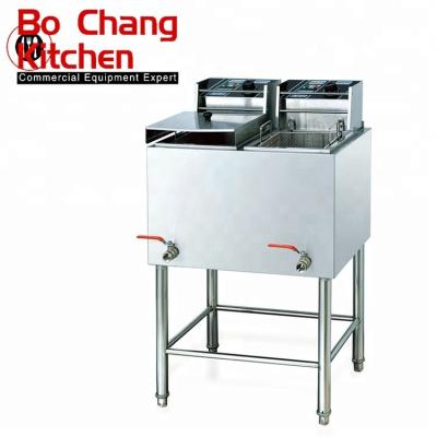 China Single Commercial Deep Fryer Machine 2 Tank 2 Basket Hotel Commercial Deep Fryer Electric Deep Fryer for sale