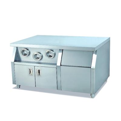 China High Quality Fast Food Store Kitchen Working Table Equipment Center Island For Supply for sale