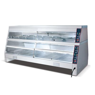 China Hotel Food Shop Restaurant Equipment Commercial Warmer Food Showcase Display for sale