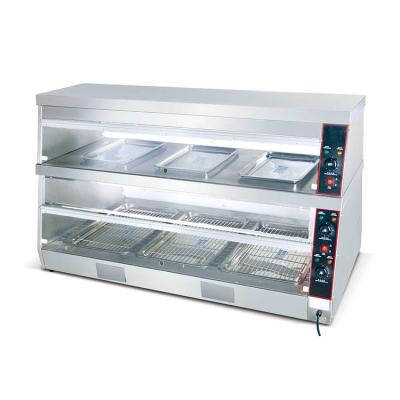 China Hotel Food Store Food Heater Cabinet High Quality Chicken Warmer Showcase for sale