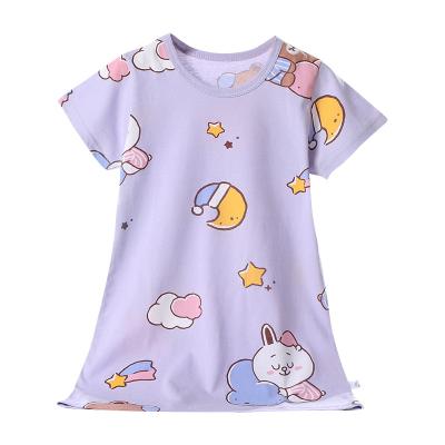 China High Quality Factory Wholesale Price Children's Sleepwear Cotton Girls Sleepwear Breathable Nightgown for sale