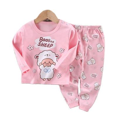 China Children's Pajamas Thermal Cartoon Animals Comfortable And Breathable Baby Autumn And Winter Homewear Christmas Pajamas Set Unisex for sale