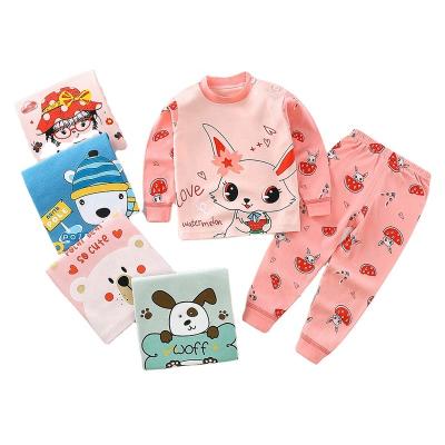 China Custom Made Unisex 100% Cotton Kids Breathable Satin Pajamas Pajamas Suitable for Spring and Autumn for sale