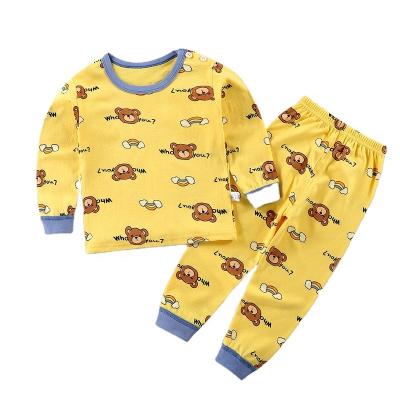 China Wholesale Breathable 100% Cotton Pajamas Baby Kids Sleepwear Kids Nightgown Boys Or Girls Pajamas for sale