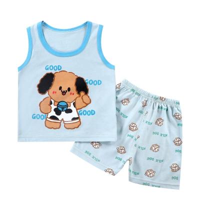 China Cheap Baby Clothing Price Casual Shorts 2 Pieces Sets New Style Vest Unisex Clothes Fashion Sets for sale