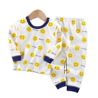 China Breathable 2 Piece Cotton Kids Sleepwear Boys Pajamas Set Kids Clothes for sale