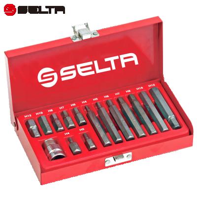 China 15 Pcs Auto Repair SELTA High Quality Power Hex Bit Set Tool Kit for sale