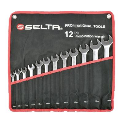 China Hot Selling Auto Repair Product 12 Pcs Combination Wrench SELTA Set Professional DIY Tools for sale