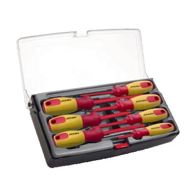 China ATABU 7 PCs Plastic Electrician Maintenance VDE Screwdriver Set for sale