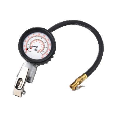 China 3-Function Variable High Pressure Rubber Trigger Hose Tire Pressure Gauge for sale