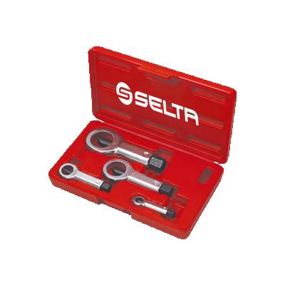 China Remove Rusted And Corroded Nuts SELTA Supplier 4 Pcs Professional Nut Splitter Set Multi Purpose Tool Kit for sale