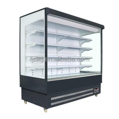 China COMPRESSOR Vegetable and Fruit Fridge Open Multi Deck Fridge 4 Deck Air Curtain Cabinet Fridge for sale