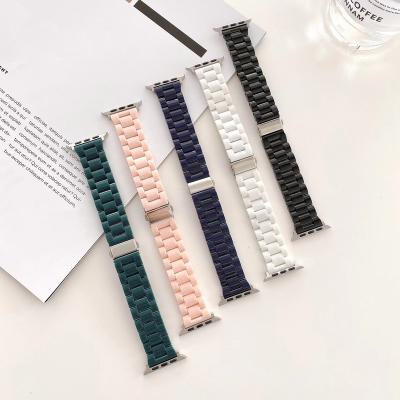 China Designer Plastic Smart Wrist Plastic Watch Bands For Apple Watch Strap Rubber Series 6 5 4 For Iphone Iwatch Strap 38 40 42 44 mm for sale