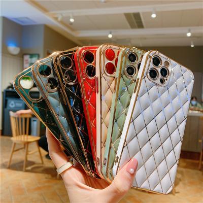 China Classic Luxury Leather Phone Case Fashion Back Cover Designer Cell Phone Cover For iPhone 11 pro 12 12 pro 13 pro max max PC0009 for sale