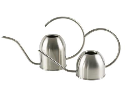 China Carrrying Handle and Sleek Spout Garden Planting Kits Watering Can for Indoor Flower Decorative Stainless Steel Watering Can for sale