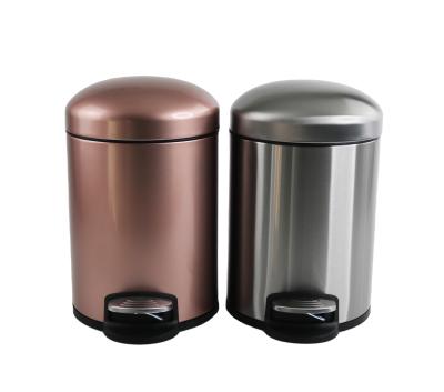 China Sustainable Foot Operated Stainless Steel Waste Bins For Kitchen Pedal Bin With Inner Bucket for sale