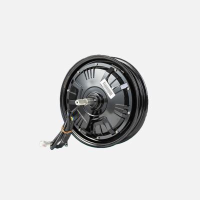 China QS Motor 60VDC 500-1000W Wheel Hub Motor Totally Enclosed Electric Bike Wheel Hub Motor With Drum Brake for sale