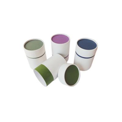 China Recyclable Custom Packaging Paper Cylinder Food Grade Cardboard Cylinder Container Kraft Round Paper Tube Biodegradable Paper For Food for sale