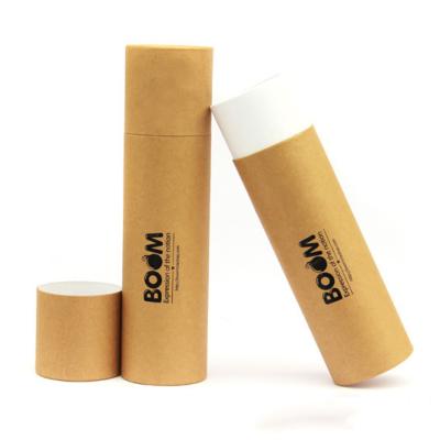 China Exquisite Creative Packaging Round Paper Packaging Tubes Long Cylinder Recyclable Eco-friendly Biodegradable Paper Tube Kraft Packaging for sale