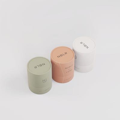 China Small Recyclable Custom Cardboard Tube Box Candle Paper Tube Packaging Logo Paper Bottle Packaging Biodegradable for sale