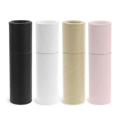 China Recyclable Custom Biodegradable Lip Balm Tube Packaging Paper Round Tube Recycling Lip Balm Paper Packaging Lift Up The Paper Tube for sale