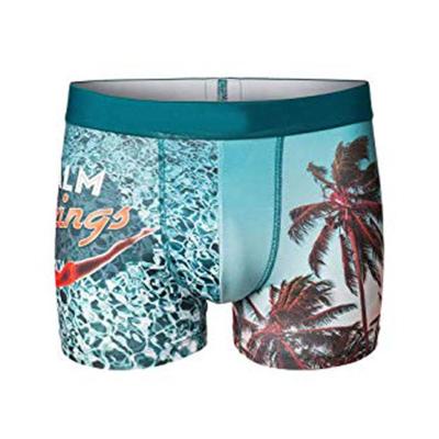 China 2021 Green Mens Antibacterial Cotton Underwear Custom Boxer Briefs Shorts for sale