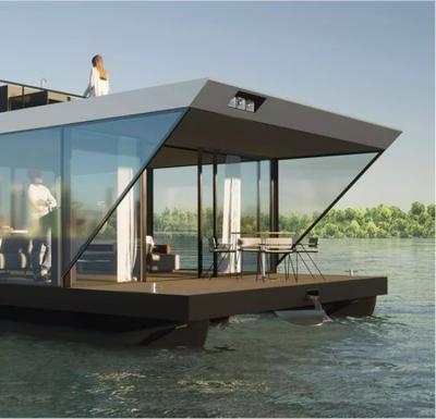 China New design modern houseboat for sea pontoon aluminum houseboat for sale for sale