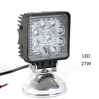 China Diecast Aluminum Housing LED Work Light YC006 27W 1890lm Square Shape 9-32V LED Offroad Light for sale