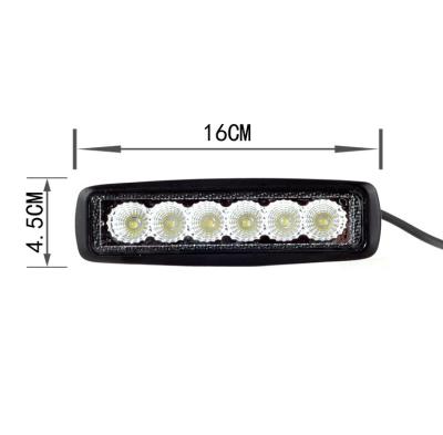 China Aluminum LED Light Bar Led Offroad Light Bar 18W Led Drive Light Bar For Trucks for sale