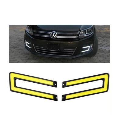 China U Shape COB Daytime Running Car Light Waterproof LED DRL DRL Fog Light for sale