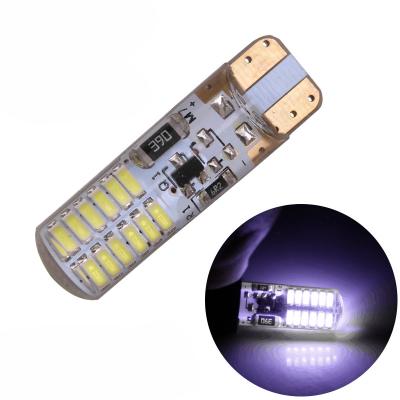 China NBYC T10-3014-24 T10 Flash Strobe Led Auto Cars 24smd 12/24V LED T10 Decorative Interior Light Bulb for sale