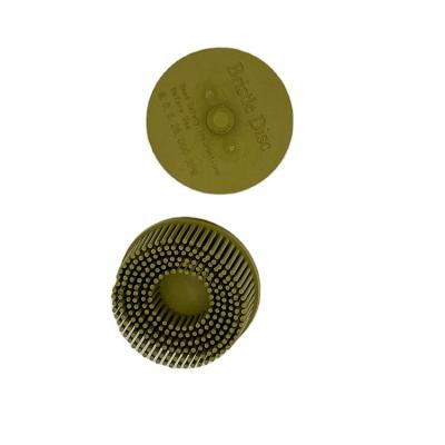 China Optimized White Aluminum Oxide Rendered In Yellow China Top Quality Durable Angle Grinder Bristle Disc for sale