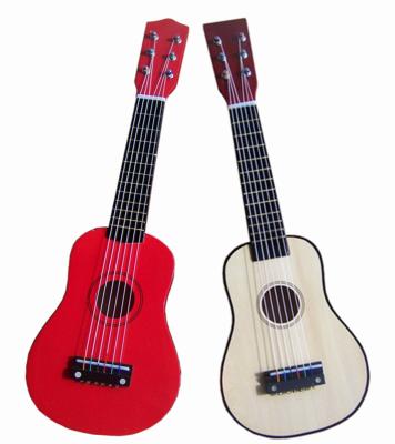 China White / Red Steel String Wooden Toy Guitar 21 Inch With Birch Neck AG21-404 for sale