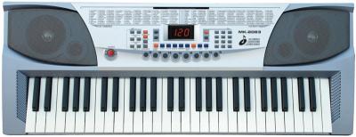 China 54 Key Silver White Teaching Type Electronic Keyboard Piano With Instruction Manual MK-2083 for sale