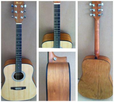 China Guitarra occidental clásica del OEM Catalpa/guitarra acústica de madera del vintage para los principiantes TP-AG53 en venta