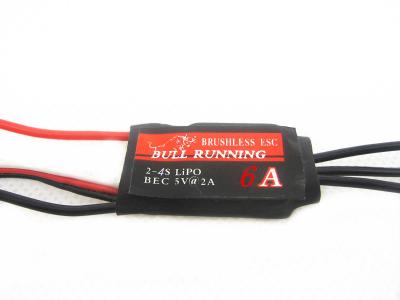 China Waterproof 6A Brushless ESC , RC Helicopter ESC For Micro Brushless Motor for sale