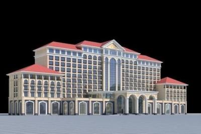 China Real Estate Sculpture 3D Model Miniature Architectural Model Maker Hotel Buildings for sale