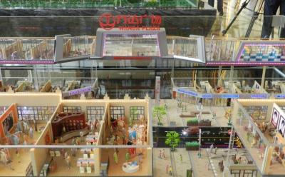 China modellierende vorbildliche Architekturherstellung des Supermarktes 3d, Architekturmodelle 3d CER ROHS zu verkaufen