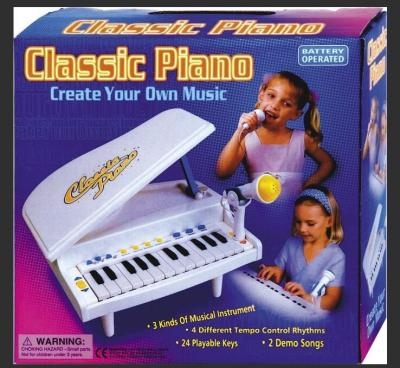 Cina Piccolo piano di plastica classico del giocattolo a pile con le canzoni della dimostrazione del microfono in vendita