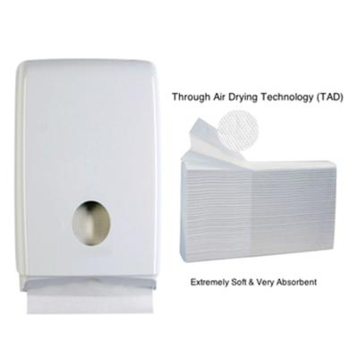 China TAD 1ply 28GSM TAD Through Air Dry N/Z Ply 23*23cm Paper Hand Towel for sale