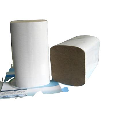 China High Quality Soft Brown Wash Room 1 Ply 40 Gsm V-Ply Towels SFT Singlefold Paper Hand Towel 250 Sheet Size for sale