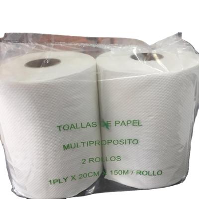 China Hot Selling Wash Room/Kitchen Industrial Absorbent Paper Towel Maxi Roll Jumbo Roll for Kitchen and Toilet for sale